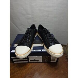 Ben Sherman Men’s Casual Sneakers Black Lace Up Shoes Size 11 Dorset LO LX NIB